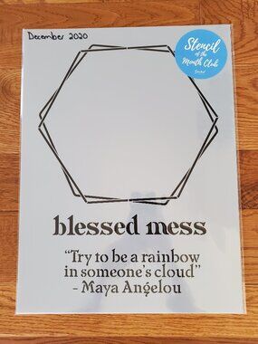 December 2020 Stencil of the Month Stencil Set w/ Add-On | Decor | BRAND NEW